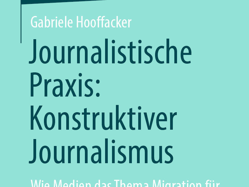 Buchcover der Springer essentials Buchreihe Journalistische Praxis: Konstruktiver Journalismus von Prof. Dr. Gabriele Hooffacker, erhältlich als Taschenbuch oder eBook