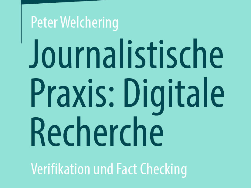 Buchcover der Springer essentials Buchreihe Journalistische Praxis: Digitale Recherche von Peter Welchering, erhältlich als Taschenbuch oder eBook