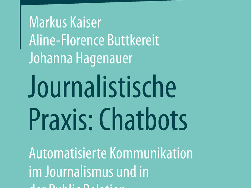 Buchcover der Springer essentials Buchreihe Journalistische Praxis: Chatbots von Prof. Dr. Markus Kaiser, Aline-Florence Buttkereit, Johanna Hagenauer erhältlich als Taschenbuch oder eBook