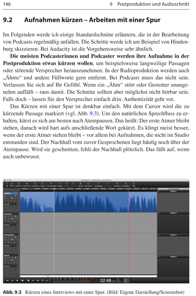 Leseprobe Kapitel 9 Postproduktion und Audioschnitt